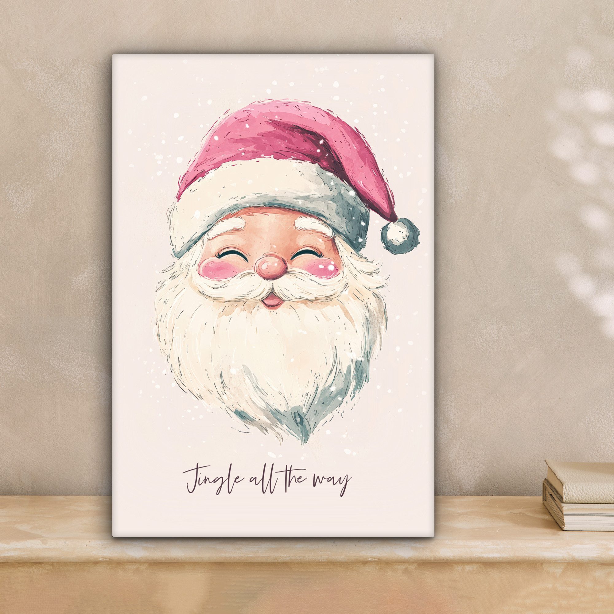 OneMillionCanvasses® Leinwandbild Weihnachtsmann - Weihnachten - günstig online kaufen