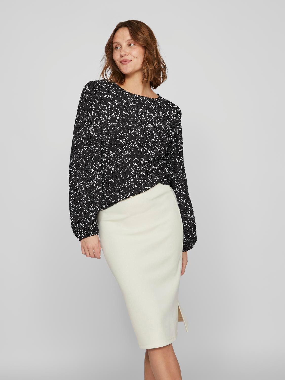 Vila Blusenshirt VIPEFFI DEW L/S TOP günstig online kaufen