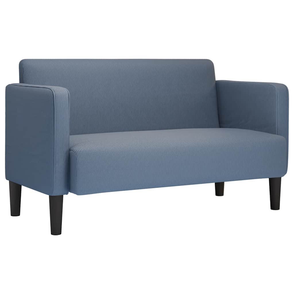 vidaXL Sofa Zweisitzer-Sofa Blau 109 cm günstig online kaufen