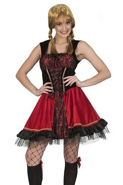 Karneval-Klamotten Kostüm Rotkäppchen Damenkostüm mit Umhang, Märchen Frauenkostüm Red Riding Hood Kleid Damenkostüm