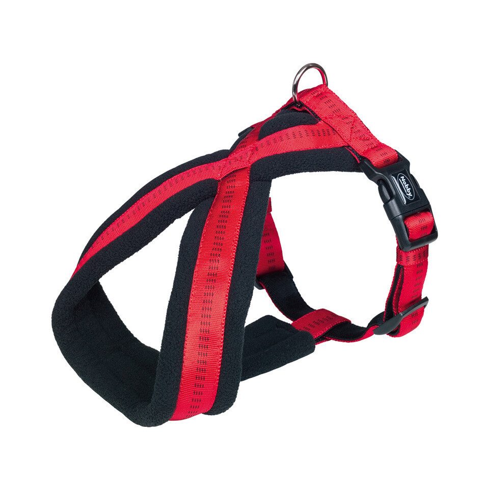 Nobby Hunde-Geschirr Komfort Geschirr Soft Grip rot