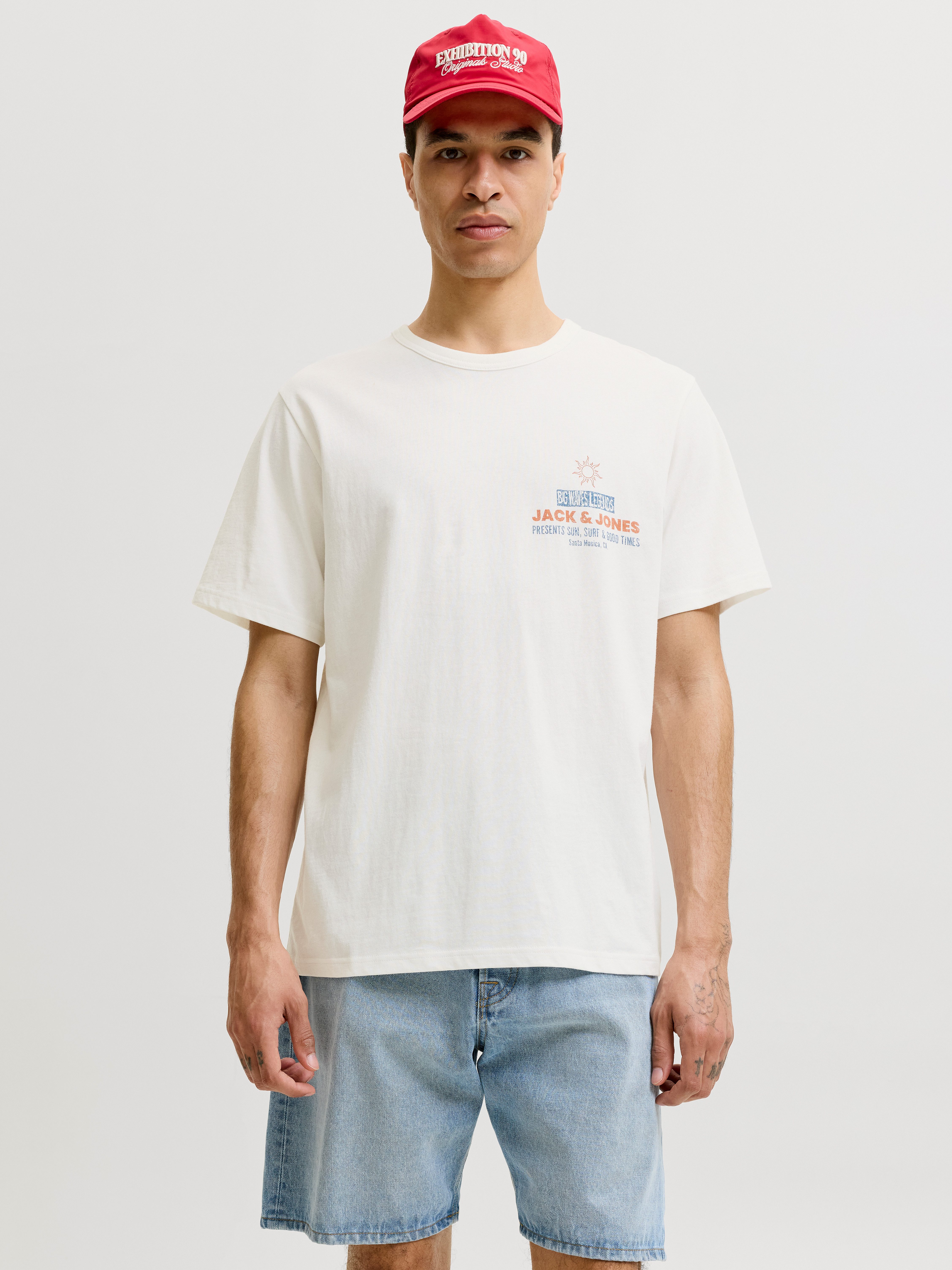Jack & Jones T-Shirt JPRBLUMAXWELL SS TEE mit Print
