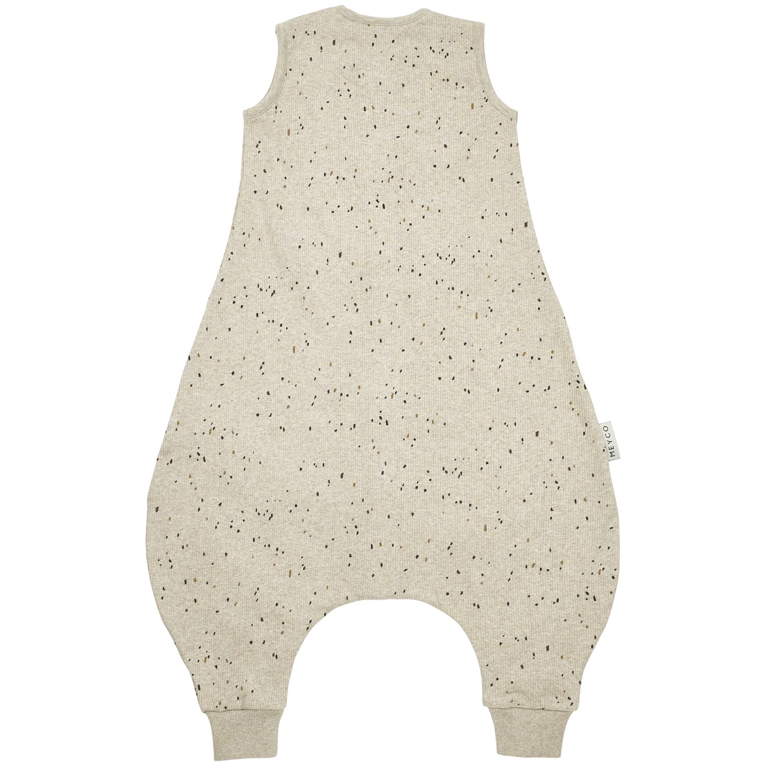 Meyco Baby Babyschlafsack Mini spot Sand Melange (95% Baumwolle / 5% Elastan, 1 tlg), 80cm – Bild 3 von 3