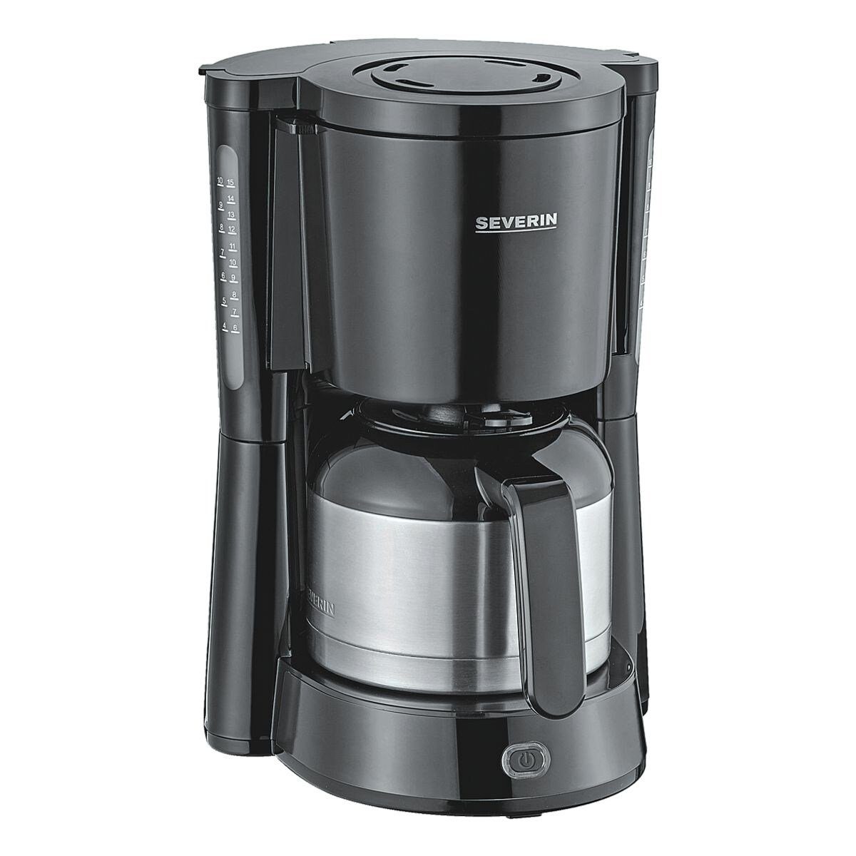 Severin Filterkaffeemaschine, 1l Kaffeekanne, mit Watt bis 1000 Tassen, Thermokanne, 8