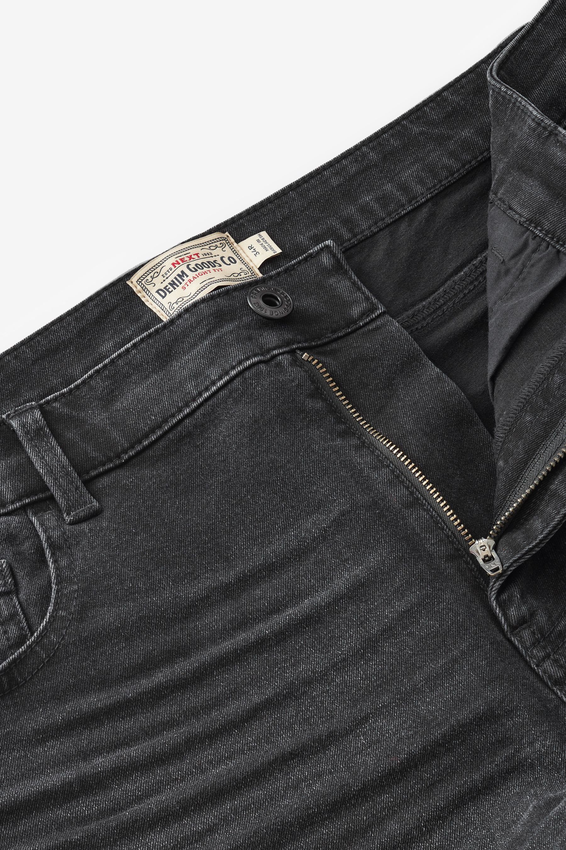 Next Straight-Jeans Straight-Fit Stretch-Jeans mit Gürtel (1-tlg)