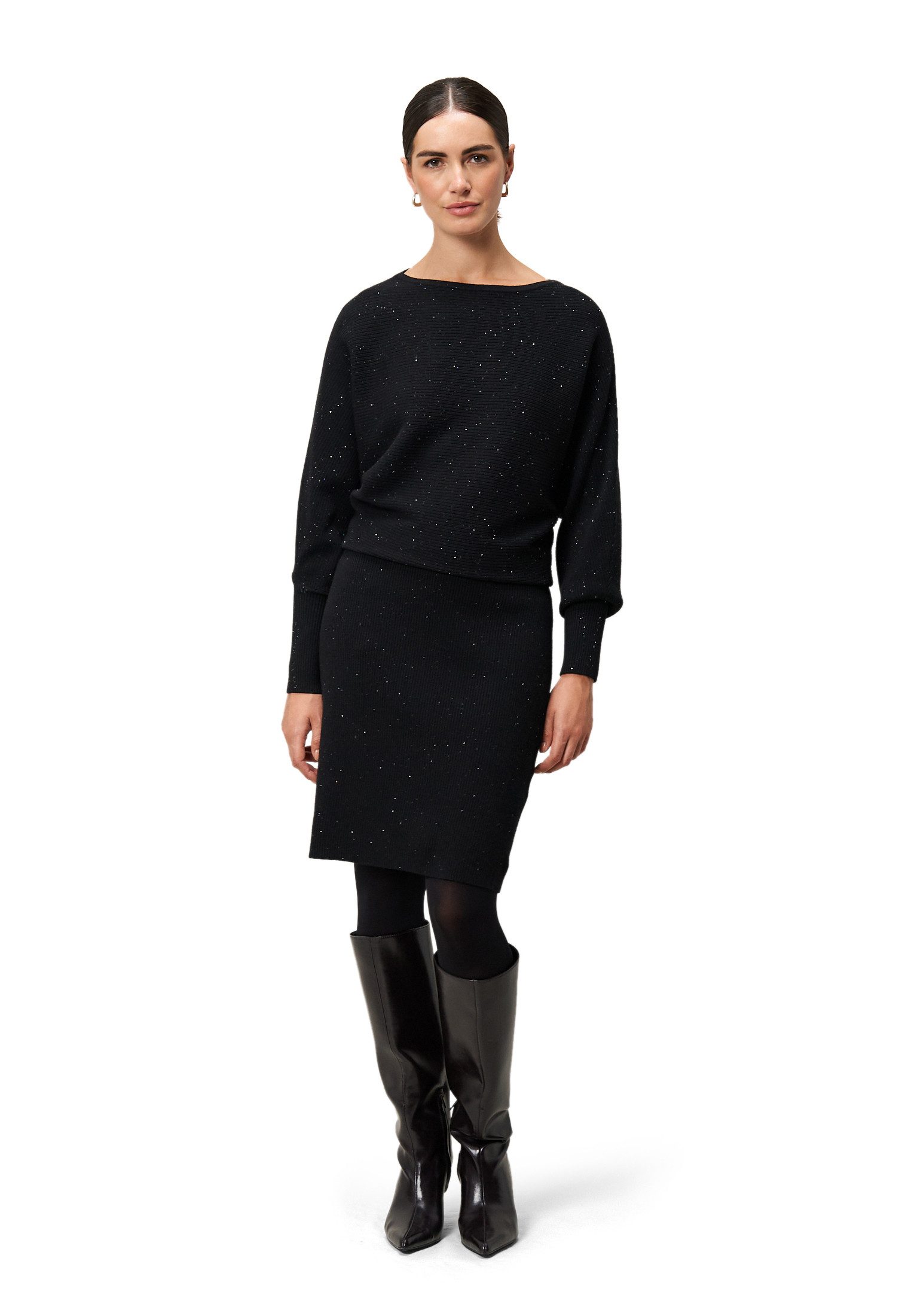 Zero Strickkleid Damen mit Pailletten Pailletten