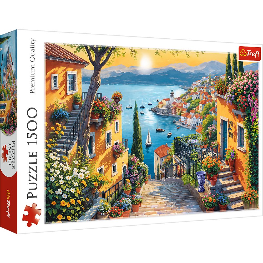 Trefl Puzzle Trefl, Gemalte Landschaft, 1500 Teile Puzzle, 1500 Puzzleteile