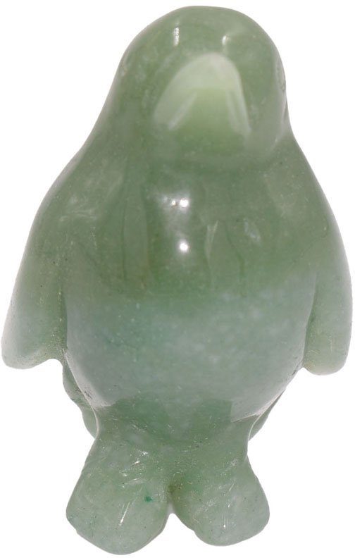 Firetti Tierfigur Schmuck Geschenk Dekofigur Farbstein Edelstein Pinguin Jade (1 St), Perfekt zu jedem Anlass - Geburtstag, Weihnachten!
