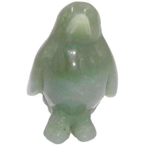 Firetti Tierfigur Schmuck Geschenk Dekofigur Farbstein Edelstein Pinguin Jade (1 St), Jade