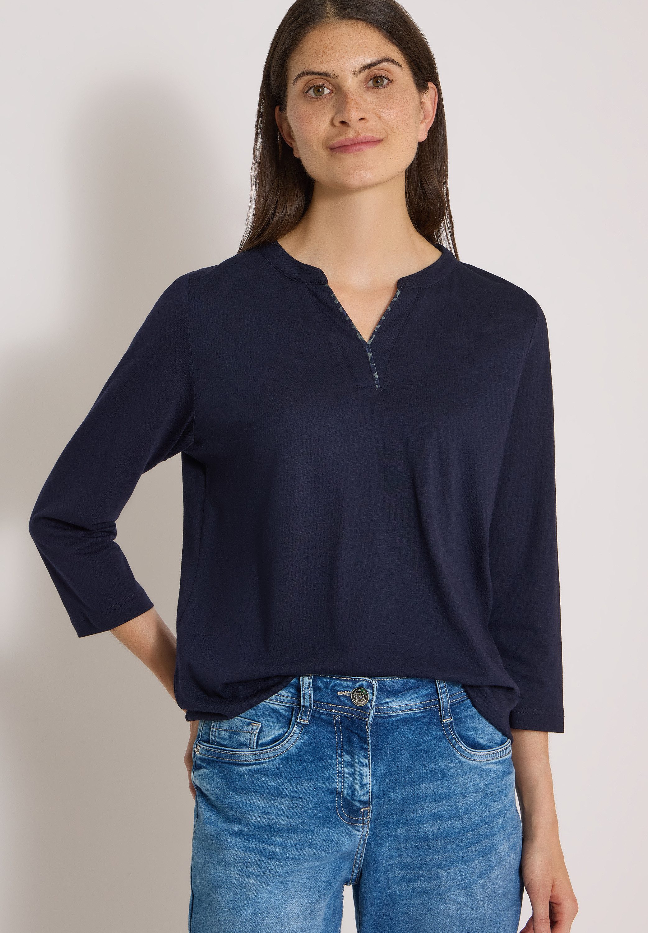 CECIL 3/4-Arm-Shirt mit 3/4 Ärmeln