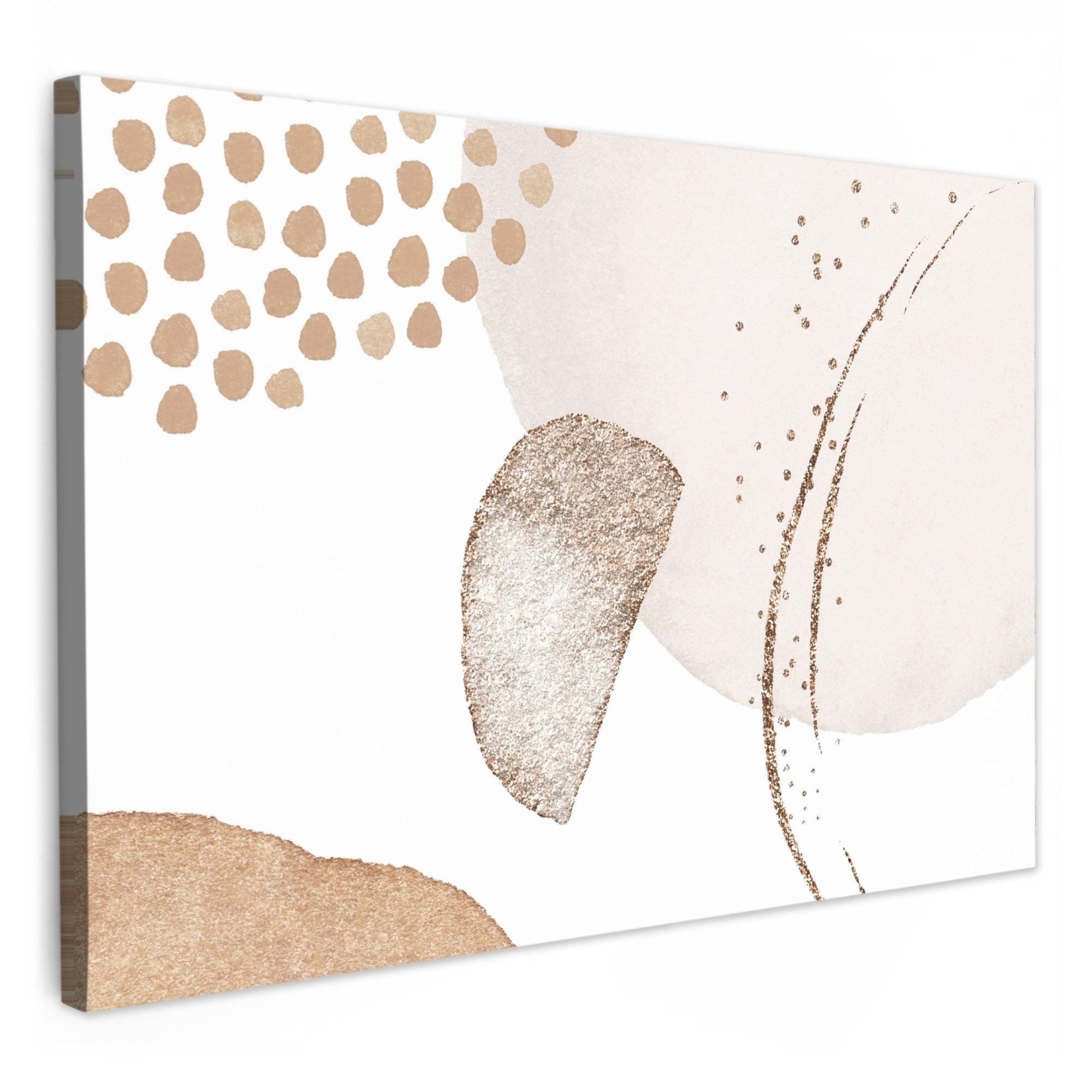 OneMillionCanvasses® Leinwandbild Aquarell - Pastell - Beige - Abstrakt - M günstig online kaufen
