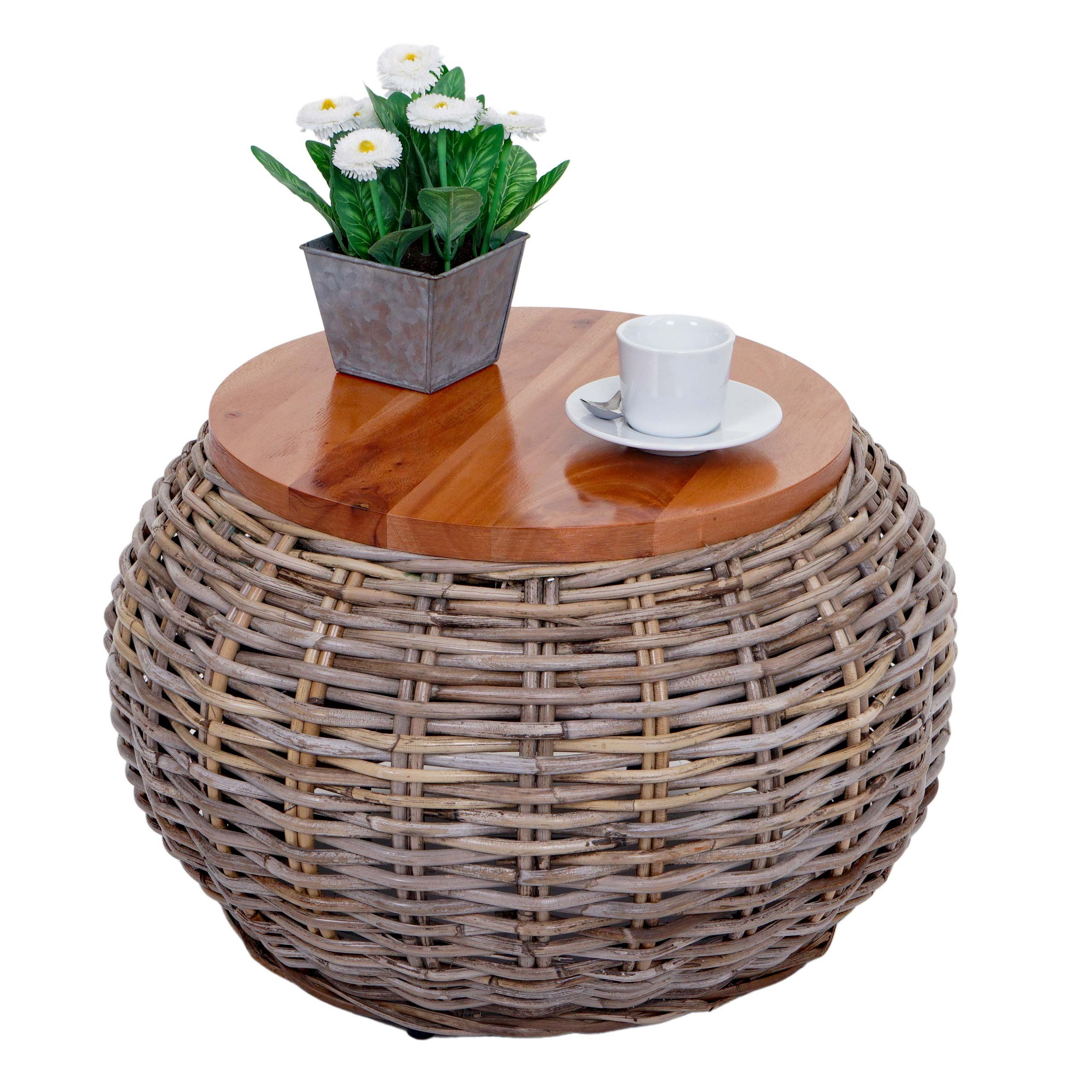 MCW Beistelltisch MCW-M30, Echtes Kubu Rattan günstig online kaufen