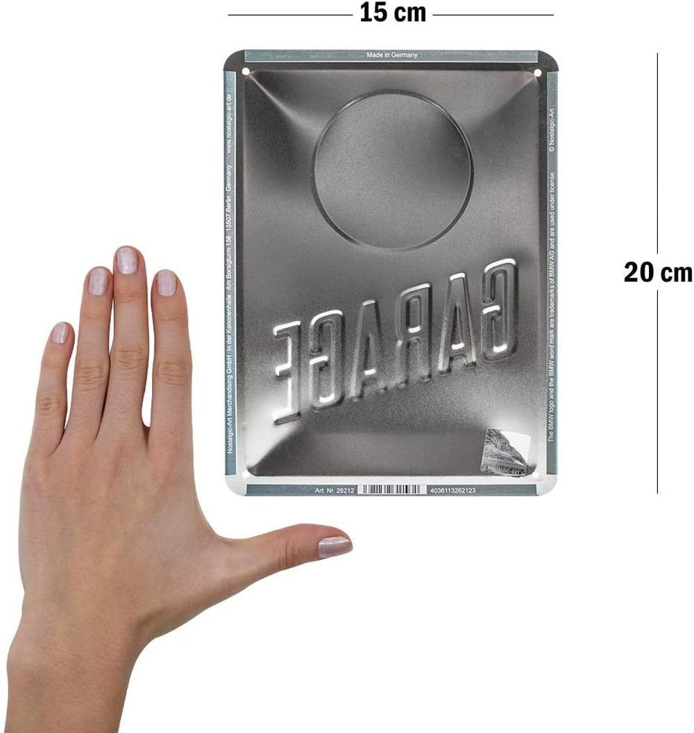 Nostalgic-Art Metallschild Blechschild 15x20 cm - BMW - BMW Garage günstig online kaufen