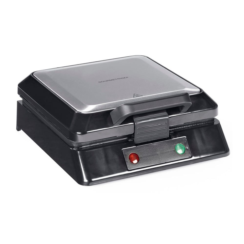 GOURMETmaxx Waffeleisen 4 Waffeln Antihaftbeschichtung, 1200 W, Belgische Waffel