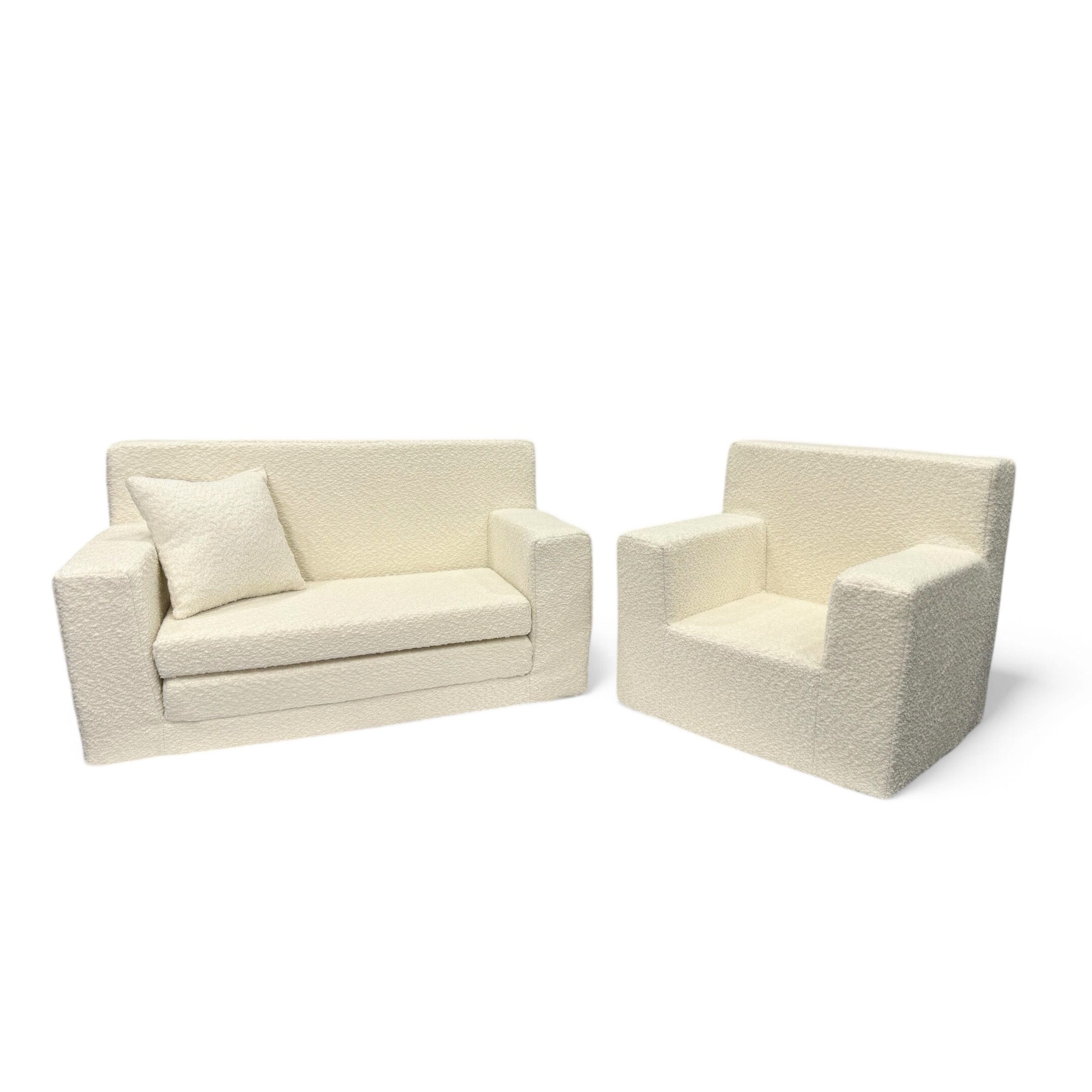 FORTISLINE Kindersofa aus Schaumstoff mit abnehmbarem Bezug Kinderzimmer