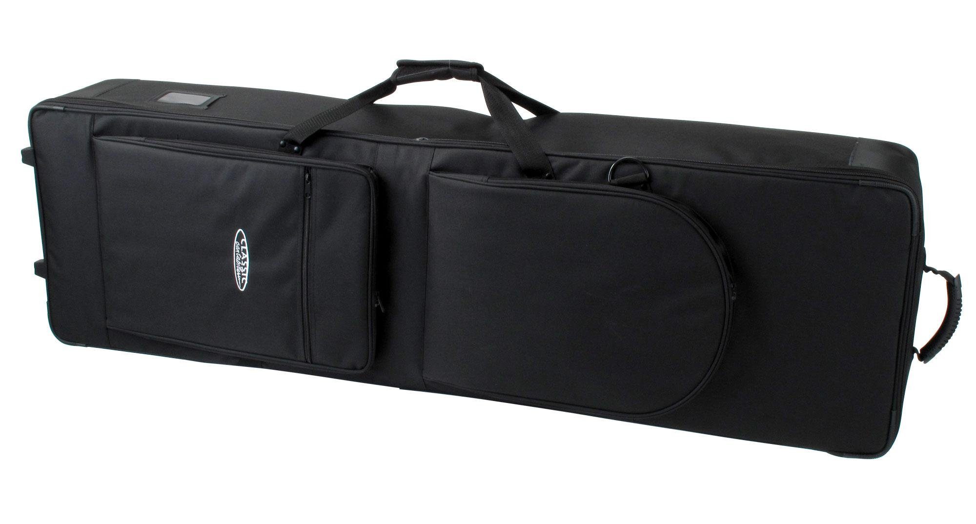 Classic Cantabile Piano-Transporttasche Keyboardtasche mit Rollen - Innenmaße: 115 x 46 x 16 cm