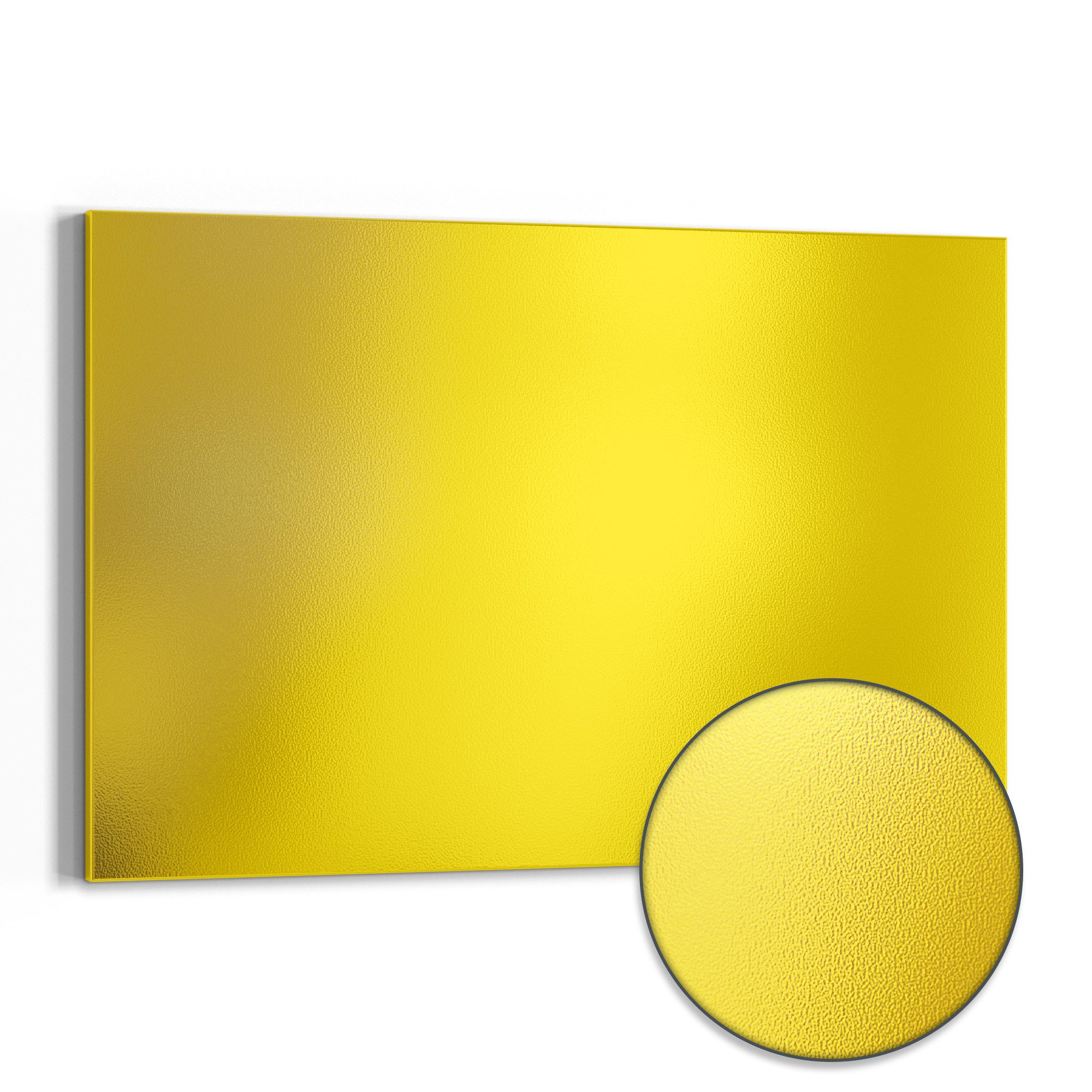 DEQORI Magnettafel 'Unifarben - Gelb', Metall Whiteboard für alle Magnete, Magnetboard magnetisch