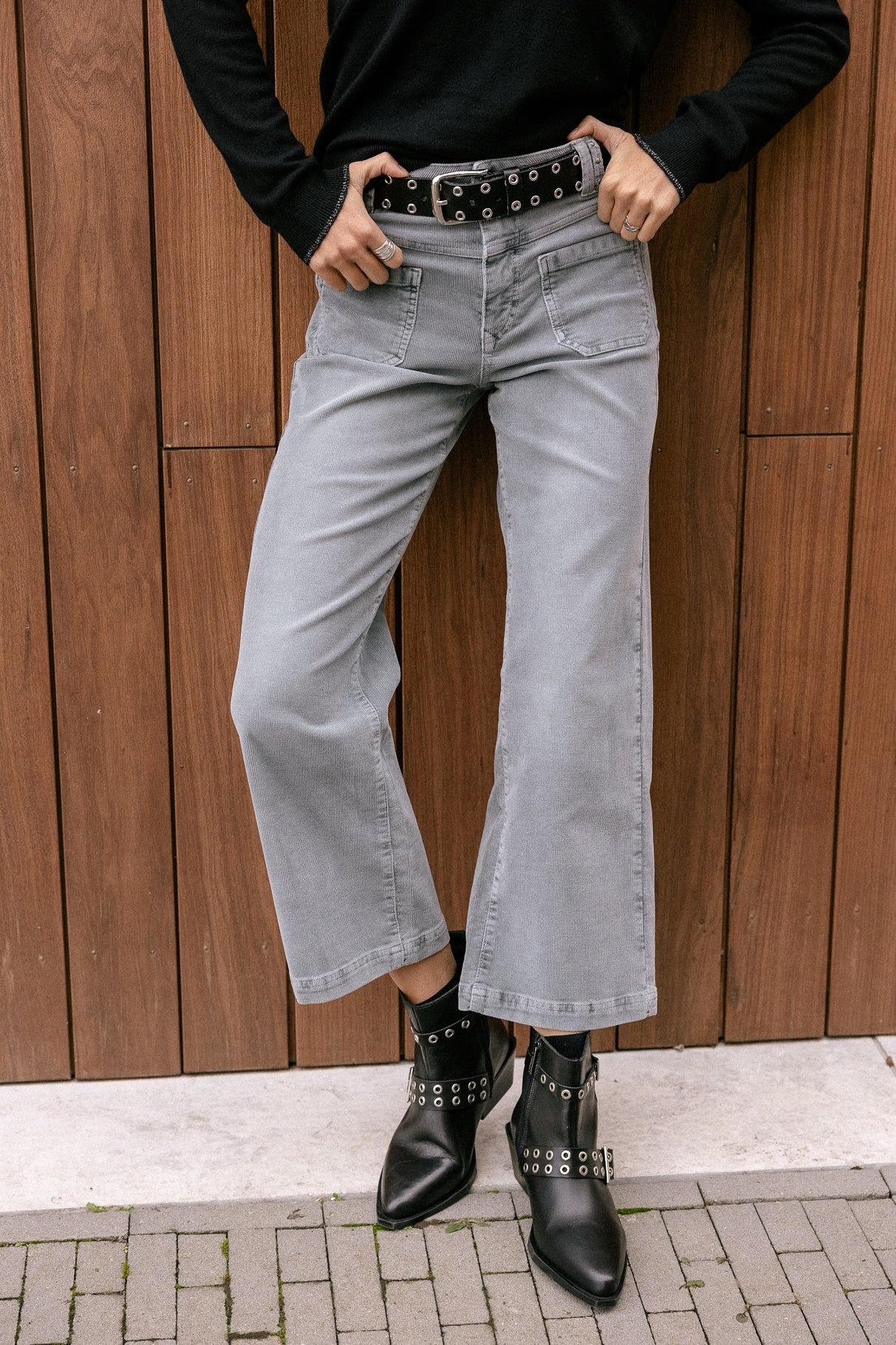 Freeman T. Porter Stretch-Jeans FREEMAN T. PORTER ALICE NEEDLECORD stormy weather 25217 CORD.F895 – Bild 3 von 5