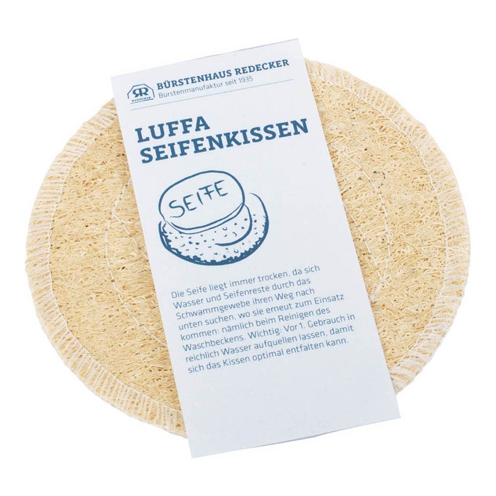 Bürstenhaus Redecker Seifenablage Luffa Seifenkissen - rund