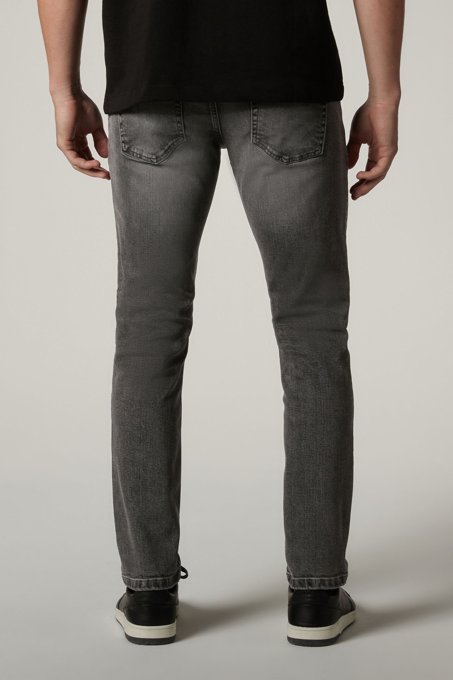 Slim-fit-Jeans (1-tlg) Fit Next Slim Essential mit Jeans Grey Stretch