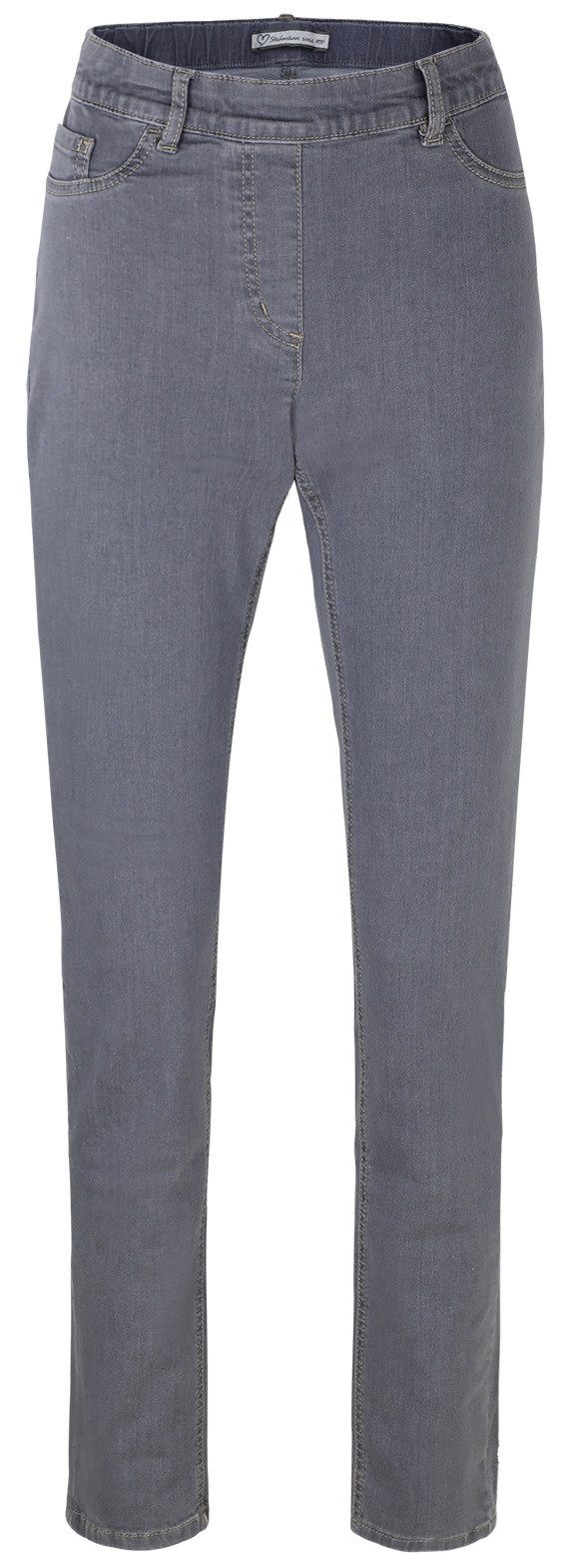 Stehmann Slim-fit-Jeans Sissi-780W weiche Slim-Fit Jeans mit elastischem Bund