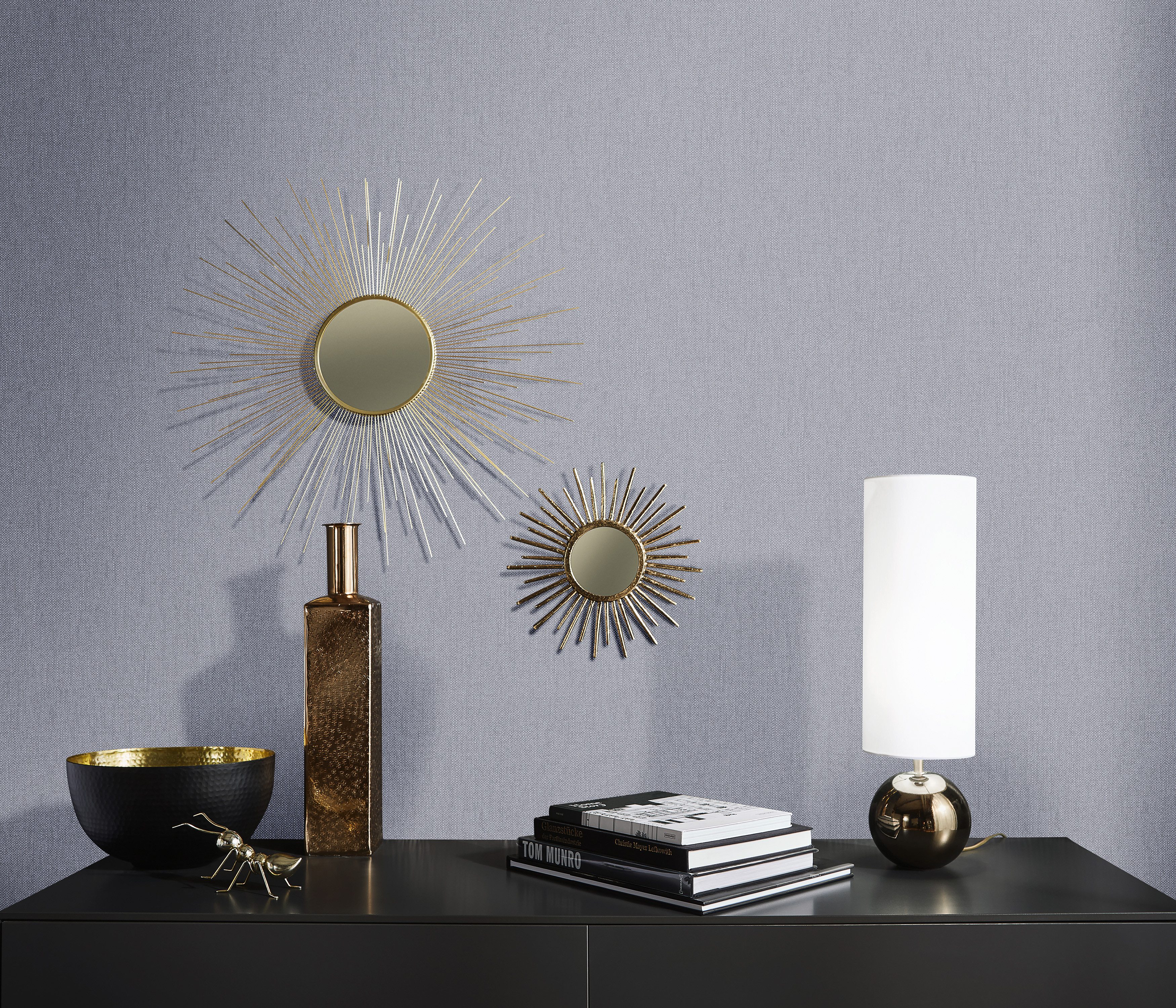 Erismann Vliestapete Vliestapete Leinenstruktur grau Erismann 1007234