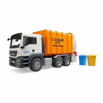 Bruder® Spielzeug-Müllwagen MAN TGS LKW Hecklader Orange