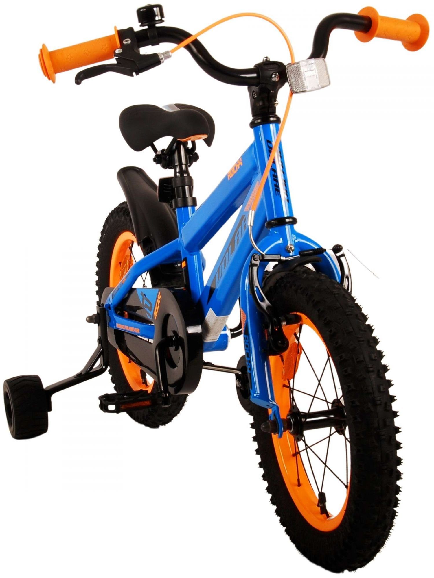 Zoll 14 - Kinderfahrrad und - Schaltung mit - Fahrrad Stützräder Kinder Kinderrad Handbremse, 14 Jungs TPFSports Jungen - Zoll Gang, Volare - Rücktritt (Jungsfahrrad Fahrrad Rocky Blau ohne 1 Sicherheitsgriffe),