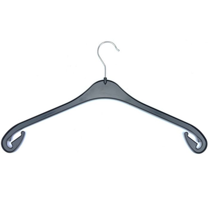 Webwarenhaus Kleiderbügel Kleiderbügel Kunststoff Schwarz 47 cm im 50er Pack (Spar-Set) Kleiderbügel 47 cm drehbarer Haken Kunststoff