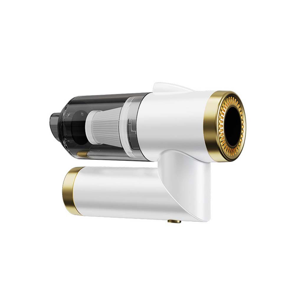 TUABUR Akku-Handstaubsauger 9000PA kabelloser Mini-Autostaubsauger mit LED-Beleuchtungsfunktion, Zusammenklappbarer 3-in-1-Multifunktions-Kleinstaubsauger Weiß | Handstaubsauger