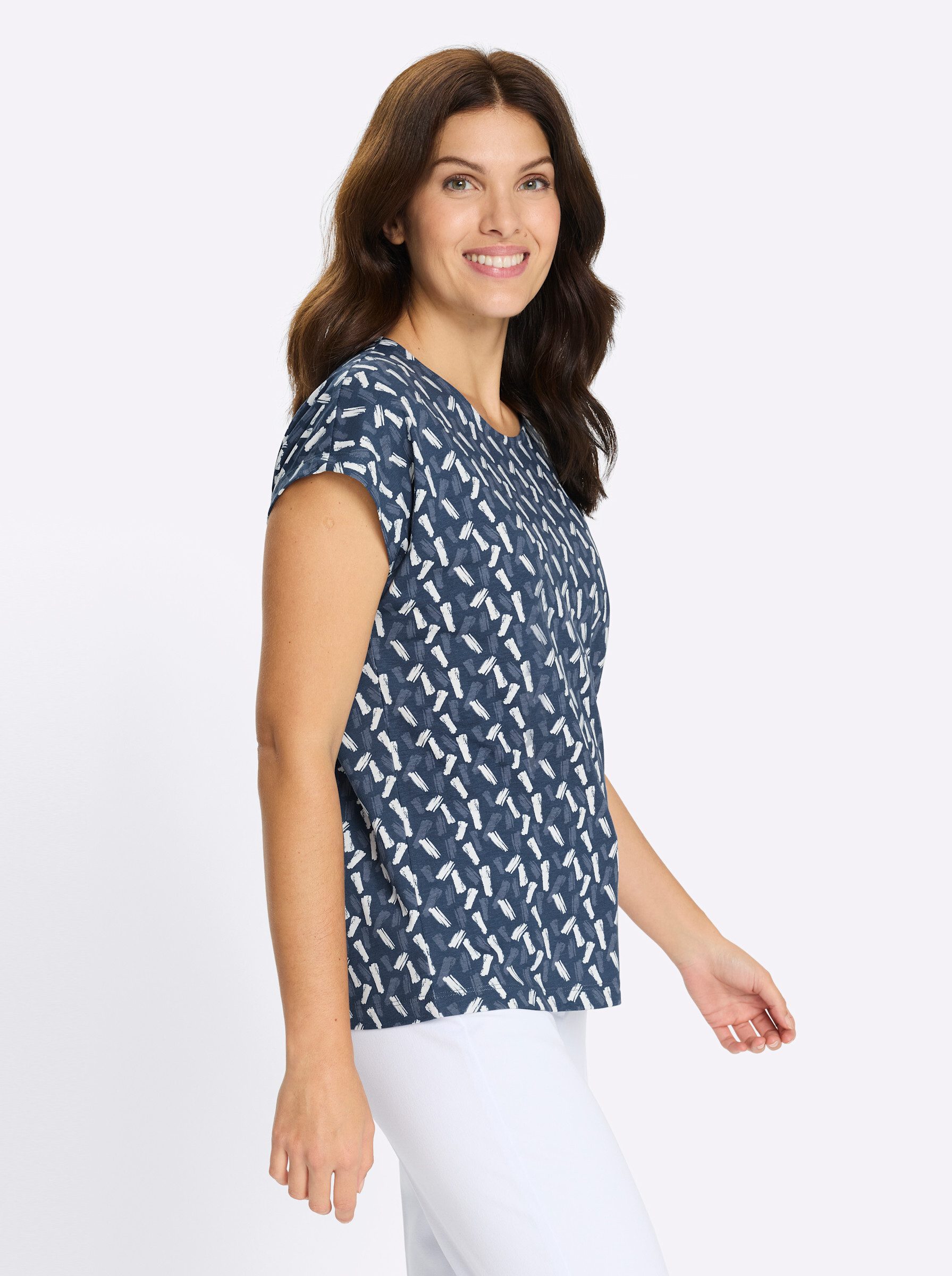 Sieh an! T-Shirt Kurzarm-Shirt Extra kurz – Bild 5 von 5