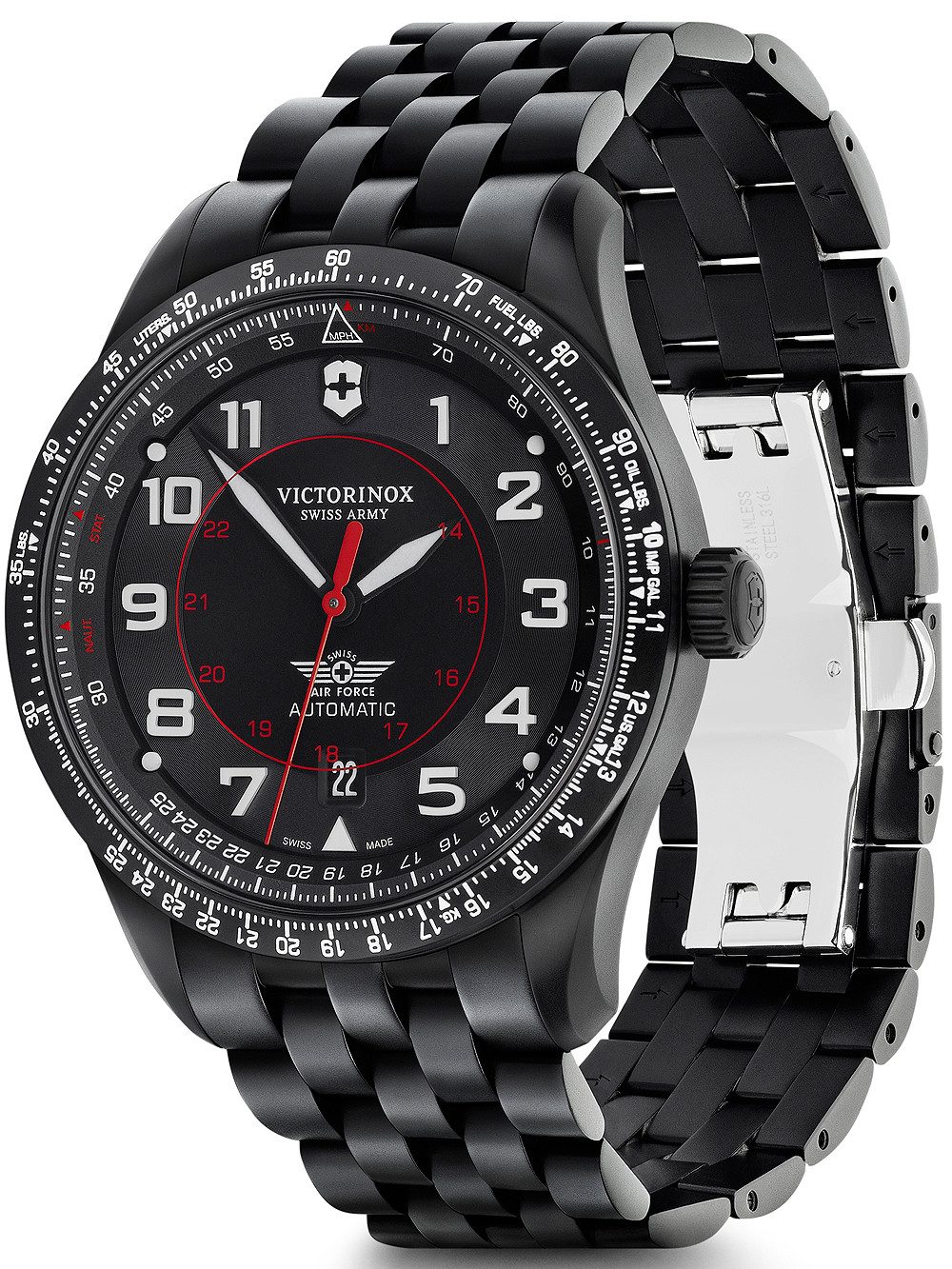 Victorinox Automatikuhr Victorinox 241974 Airboss Automatik Herrenuhr 42mm 10ATM Victorinox 241974 Airboss Automatik Herrenuhr 42mm 10ATM
