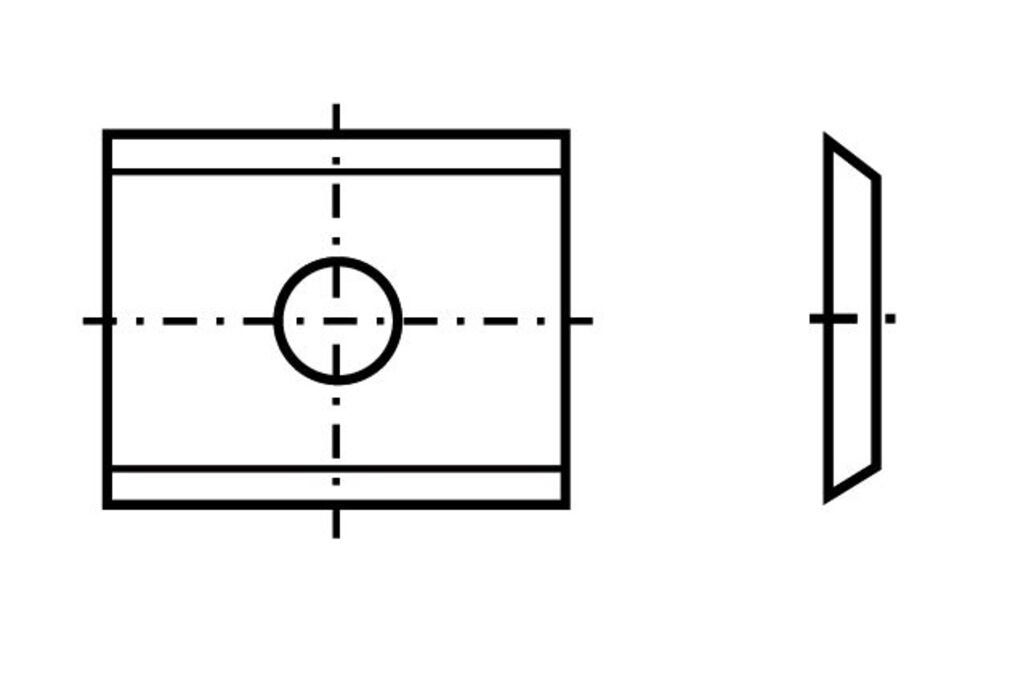 Wendeplattenfräser - 45° 8 7,5x12x1,5mm Microfinish St. Wendeplatte 2 Tigra