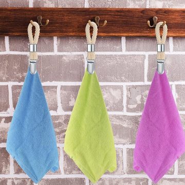 NUODWELL Handtuchhaken 8 Stück Handtuch Clips zum Aufhängen, Handtuchclips mit Schlaufen, (8-St)