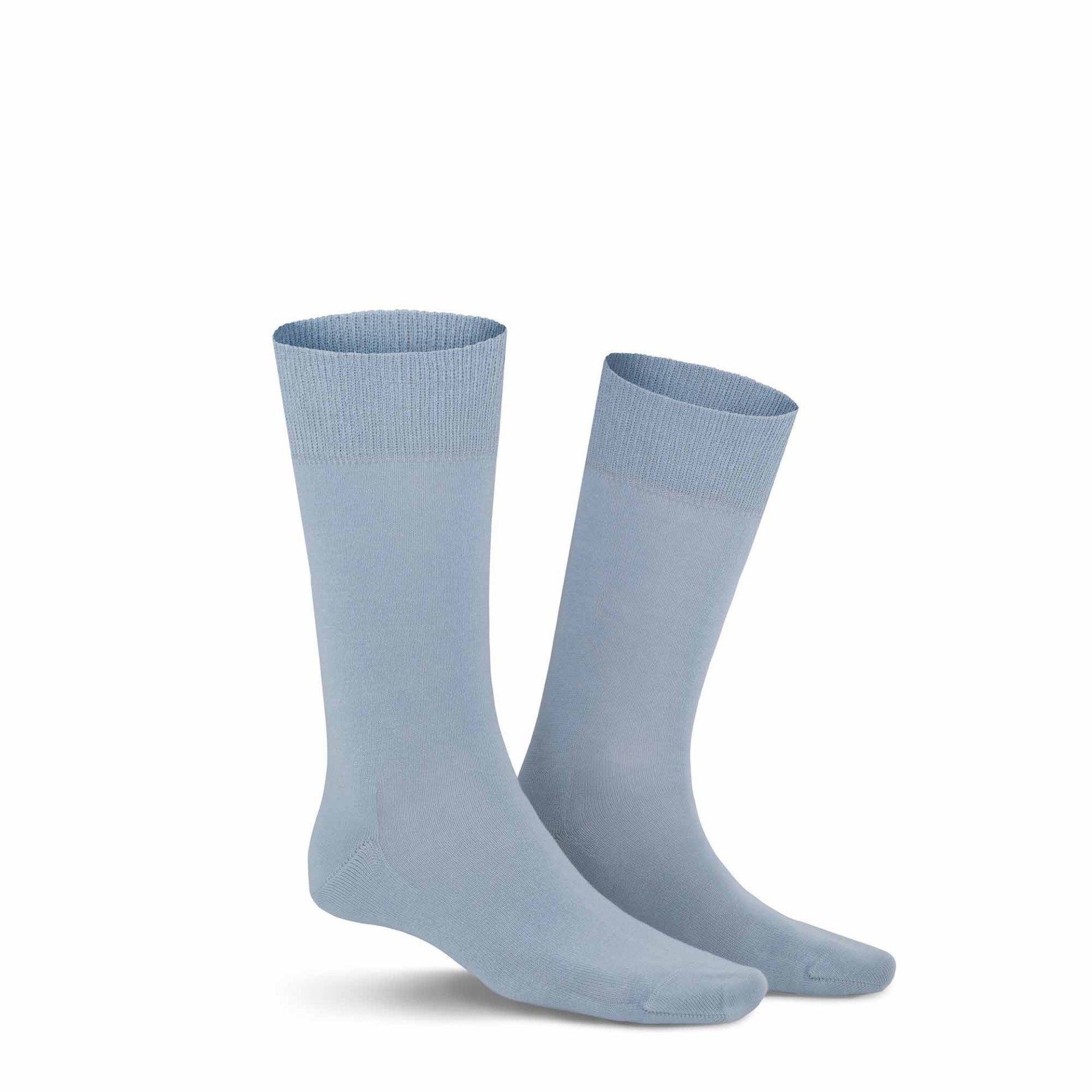 KUNERT Basicsocken RICHARD (1-Paar) Herren Socken hautfreundlich und weich Light-blue 8040