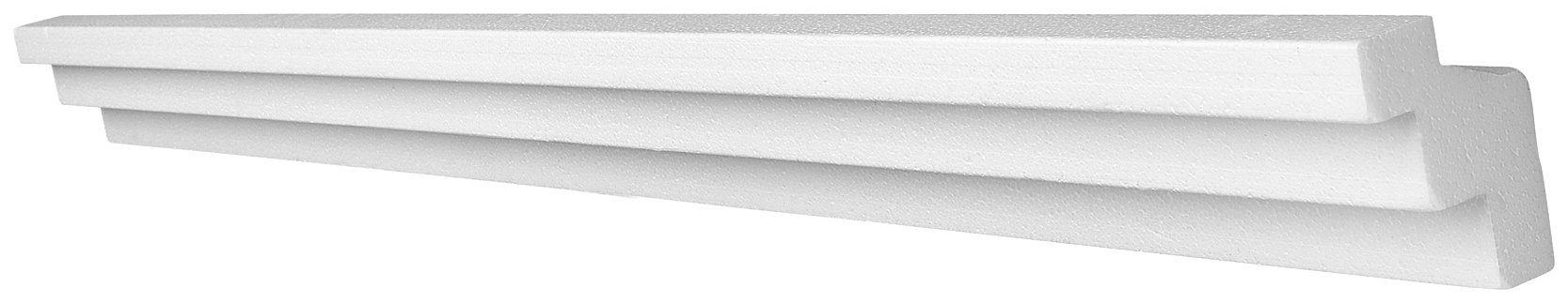 Decoflair Deckenleiste Zierleiste D0 4x2 Meter, kleben, Extrudiertes  Polystyrol (XPS), Set, 4-St., qualitätvolles und widerstandsfähiges Produkt