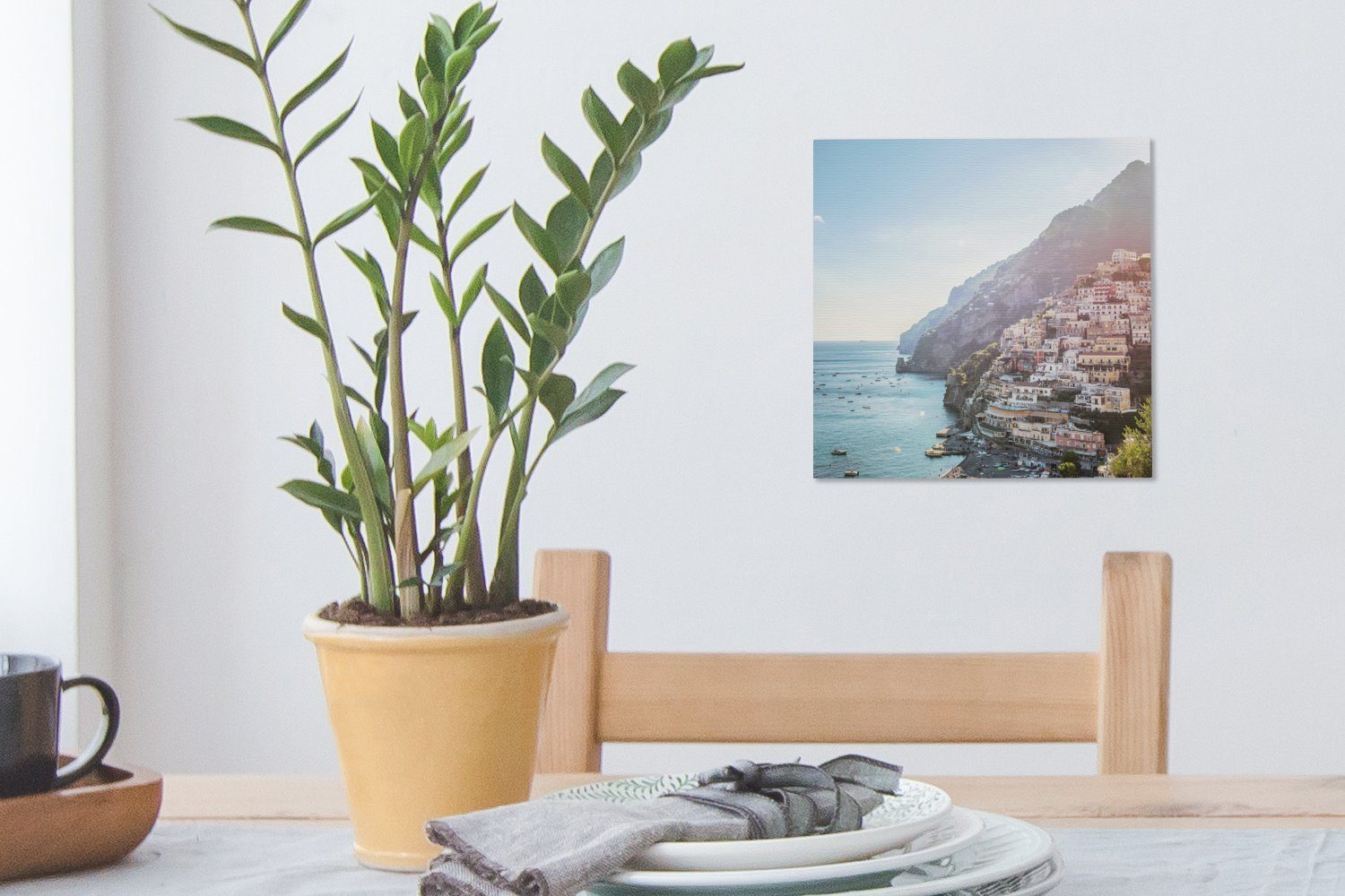 OneMillionCanvasses® Leinwandbild Italien - Felsen Leinwand Wohnzimmer St), (1 - Bilder Schlafzimmer für Häuser