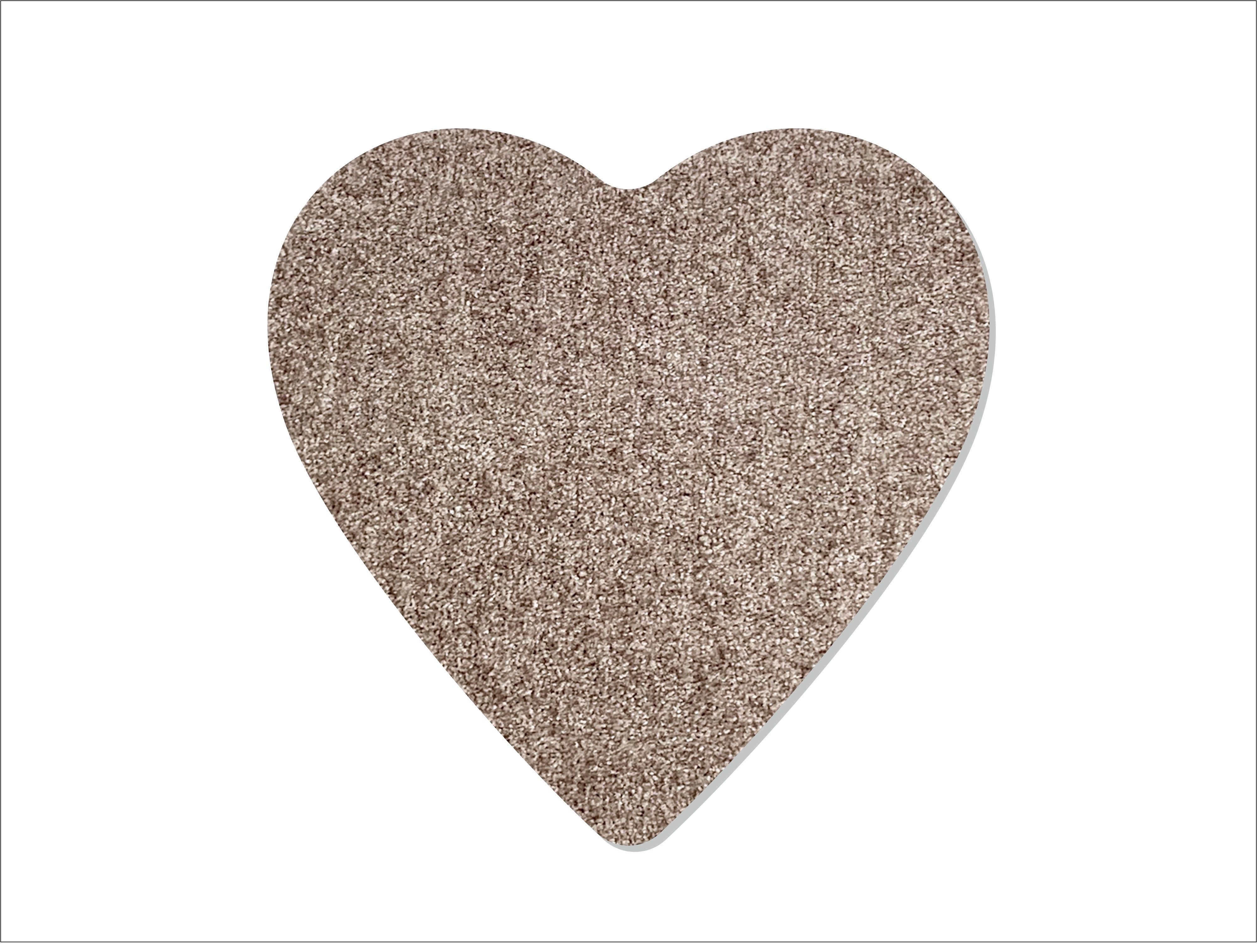 Keilbach Designprodukte Fußmatte amore 78 x 78 cm, herzförmig, Höhe: 9 mm, strapazierfähiger rutschfester PVC-Rücken, waschbar bei 30° C