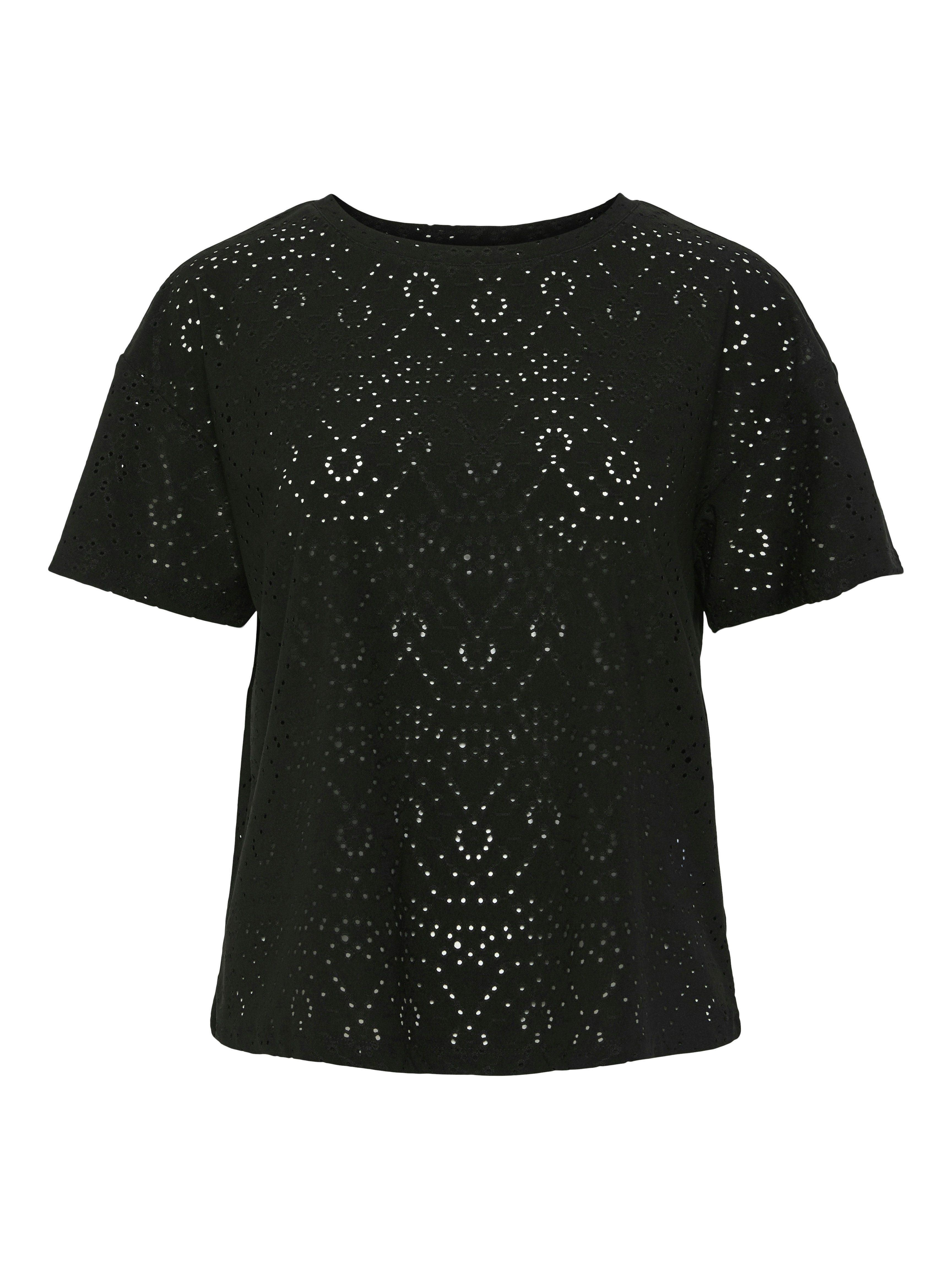 pieces Kurzarmshirt PCABBY SS BROD ANG günstig online kaufen