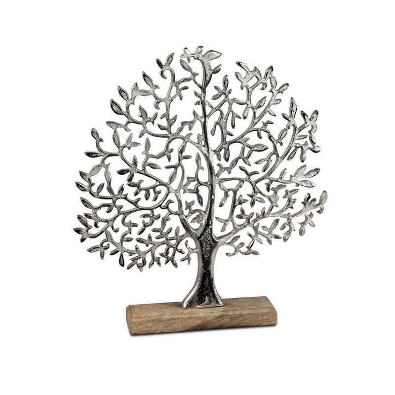 formano Dekoobjekt Lebensbaum, Silber B:30cm H:33cm Metall