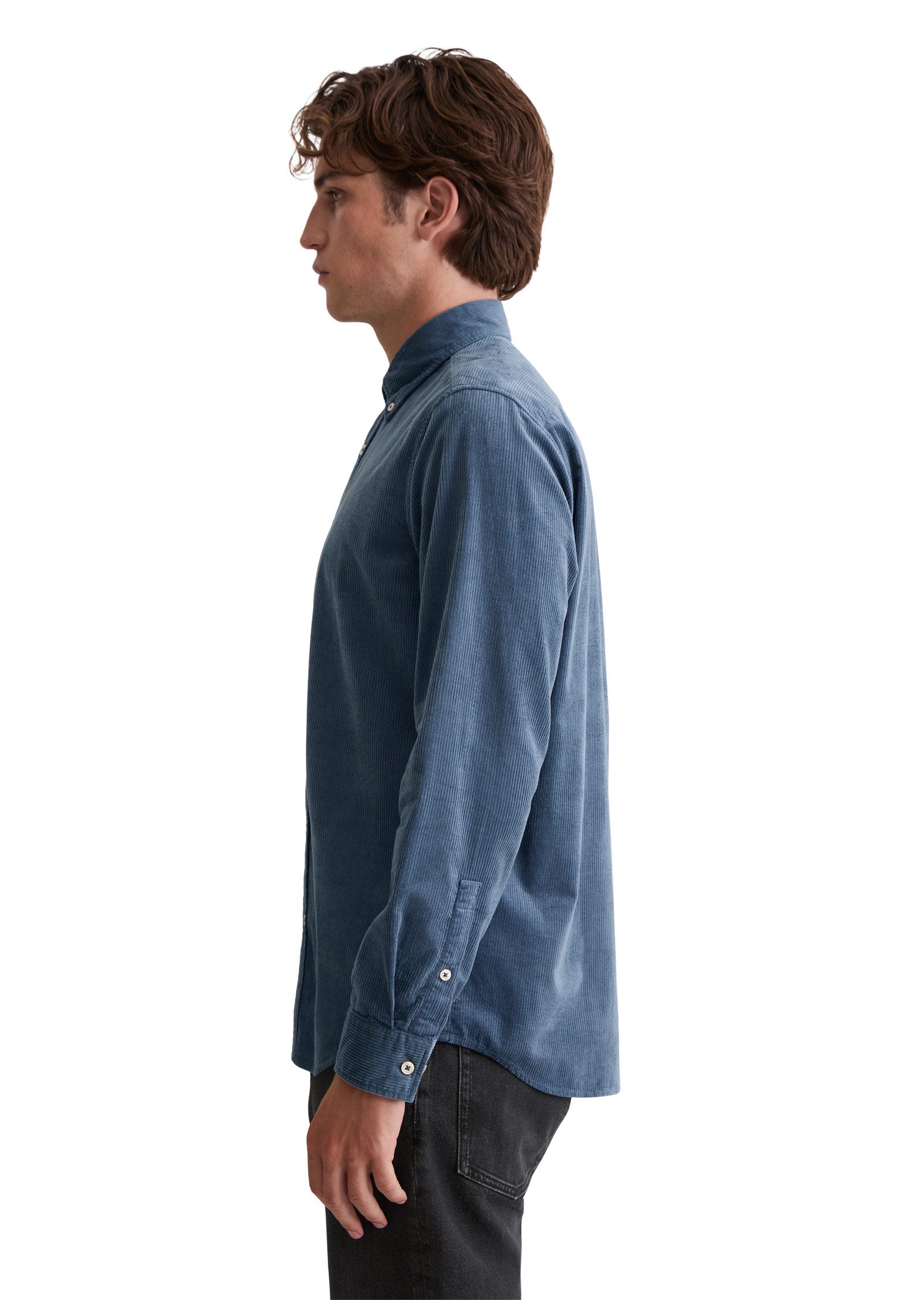 Marc O'Polo Langarmhemd mit Button-Down-Kragen günstig online kaufen