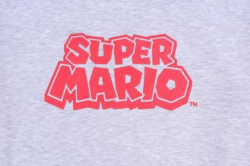 Sarcia.eu Kapuzensweatshirt Super Mario Bluse/Kapuzenpullover für Herren, grau XS