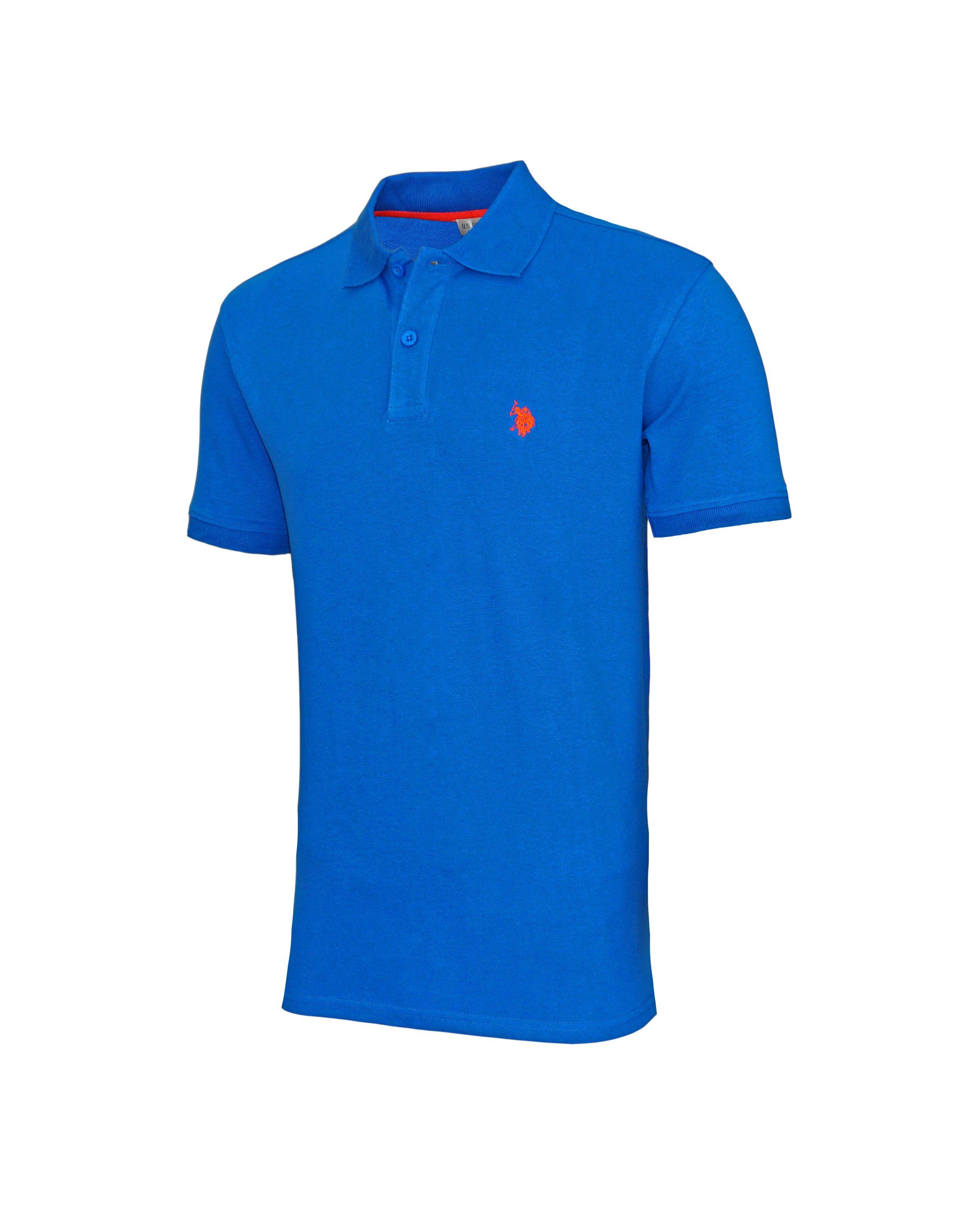 U.S. Polo Assn Poloshirt (1-tlg) Basic Shortsleeve Shirt Polo Poloshirt blau