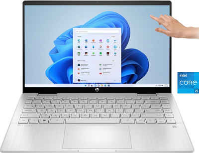HP 14-ek0252ng Convertible Notebook (35,6 cm/14 Zoll, Intel Core i5 1235U, Iris Xe Graphics, 512 GB SSD)