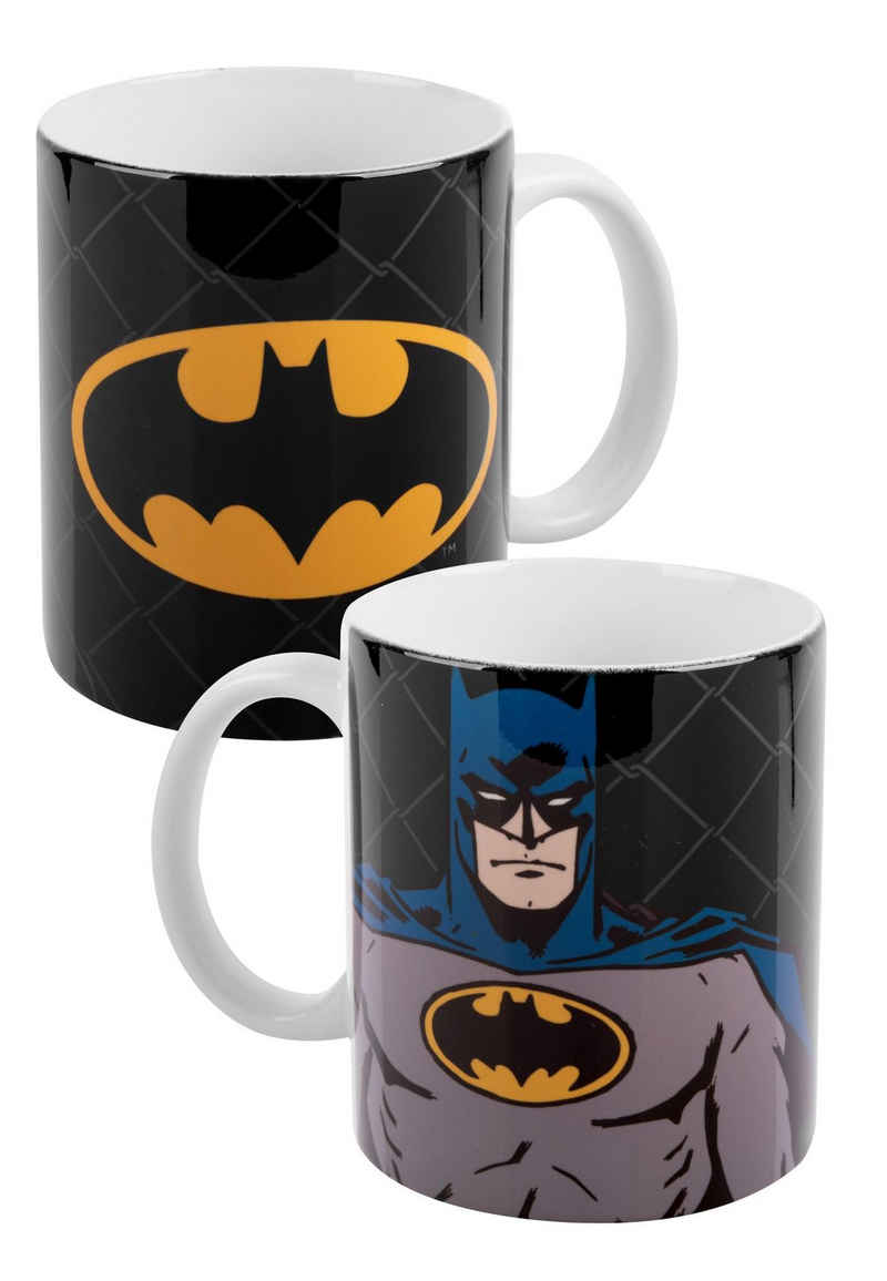 United Labels® Tasse DC Comics - Batman Kaffeebecher aus Keramik Schwarz 320 ml, Keramik
