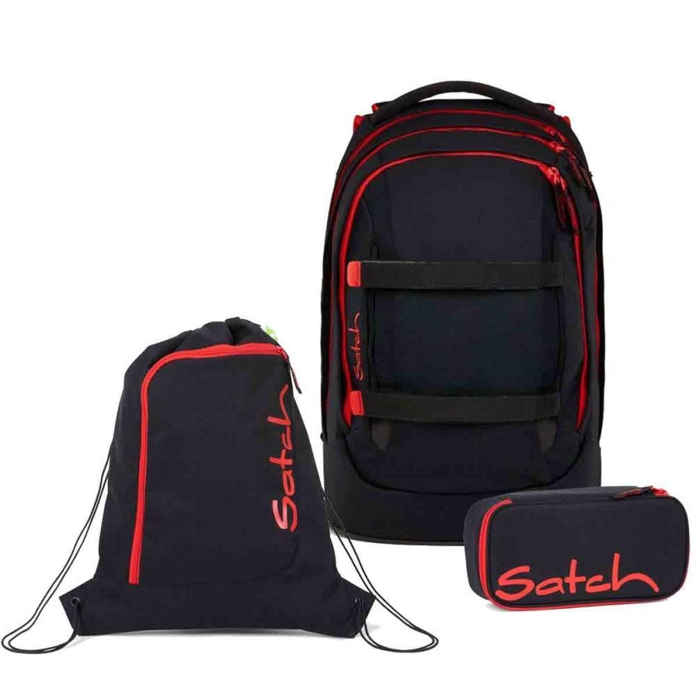 Satch Schulrucksack Pack (3tlg., inkl. Schlamperbox und Sportbeutel)