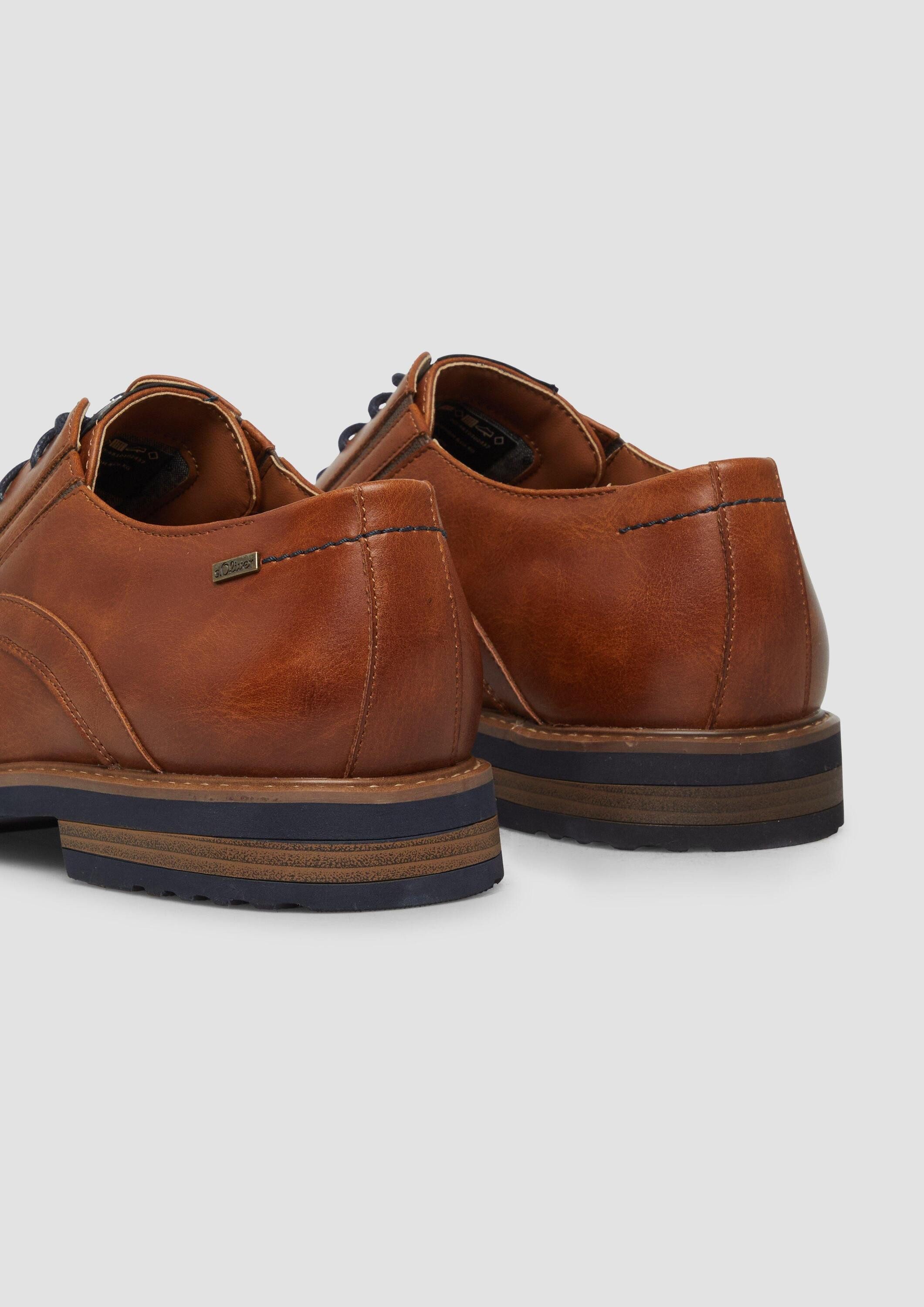 s.Oliver Schnürer Schnürschuh Elegante Schnürer in Leder-Optik
