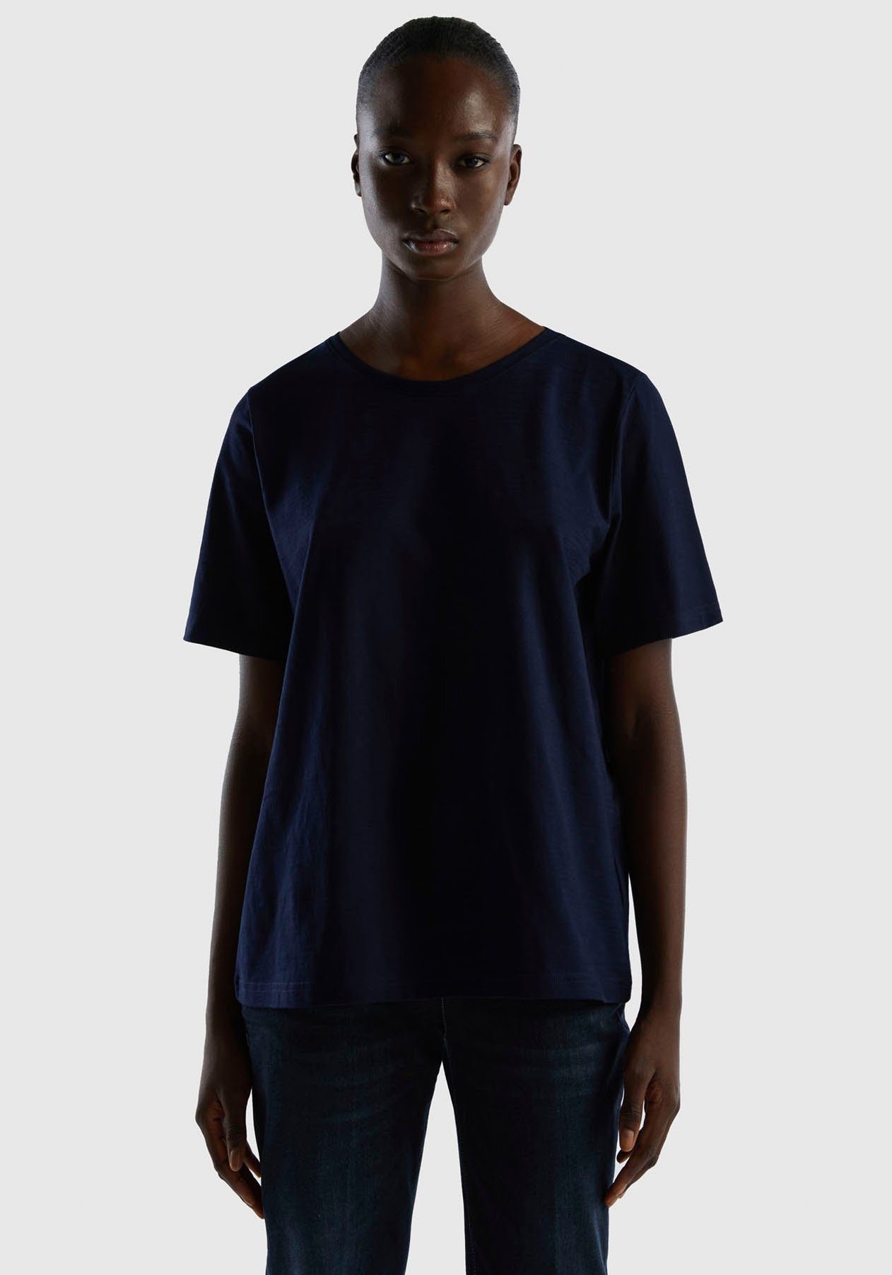 United Colors of Benetton T-Shirt in cleaner Basic-Optik marine