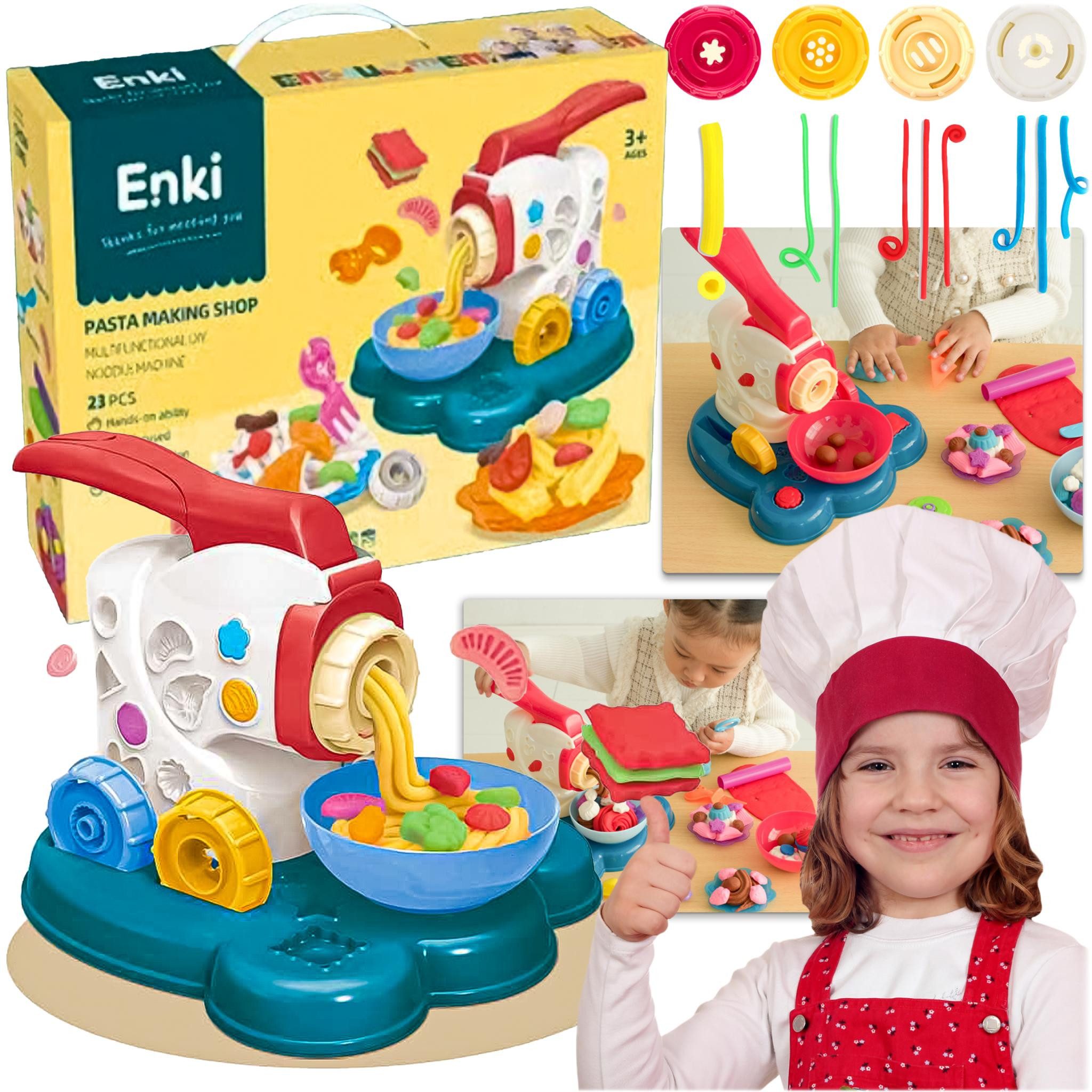 LA CUTE Knete Multifunktionales Kinder-Kochset „Pasta-Produktion“ mit Zubeh günstig online kaufen
