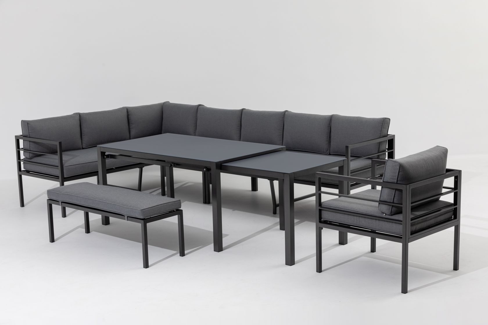 Gardissimo Gartenlounge-Set Larino Gartenmöbelset, (Set, 4-tlg., günstig online kaufen